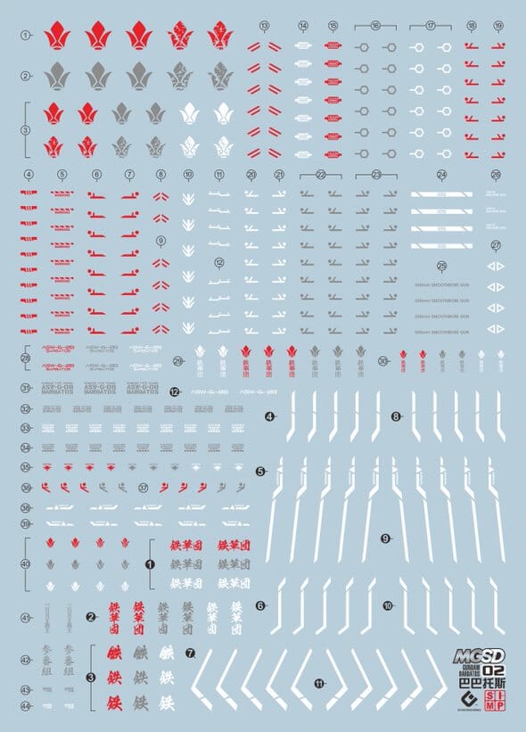 G03 MGSD Barbatos Water Slide Decal