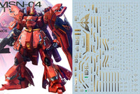 E02 MG Sazabi Ver.Ka Metallic Color Water Slide Decal