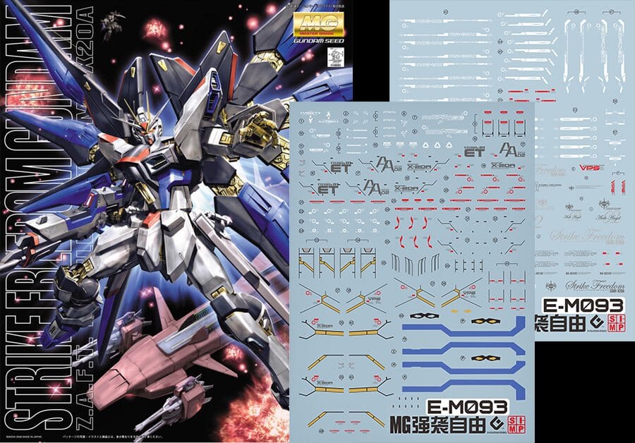 F05 MG Strike Freedom Metallic Water Slide Decal
