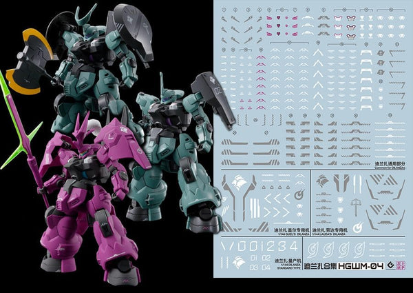 C83 TWFM HG Dilanza (Guel & Lauda) Decal Sheet – USA Gundam Store