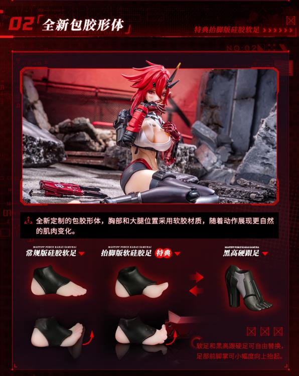 Wolf-Mastiff Force Karas Samurai 1/9 Scale Action Figure (With Bonus)