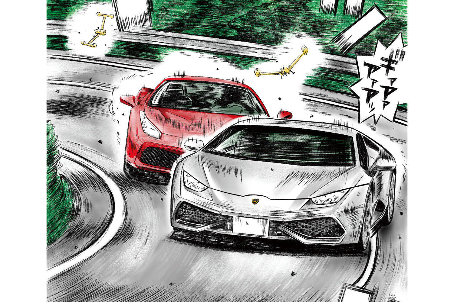 MF Ghost No. 5 Oishi Daigo's Lamborghini Huracan LP610-4 (Modified) 1/24 Scale Model Kit