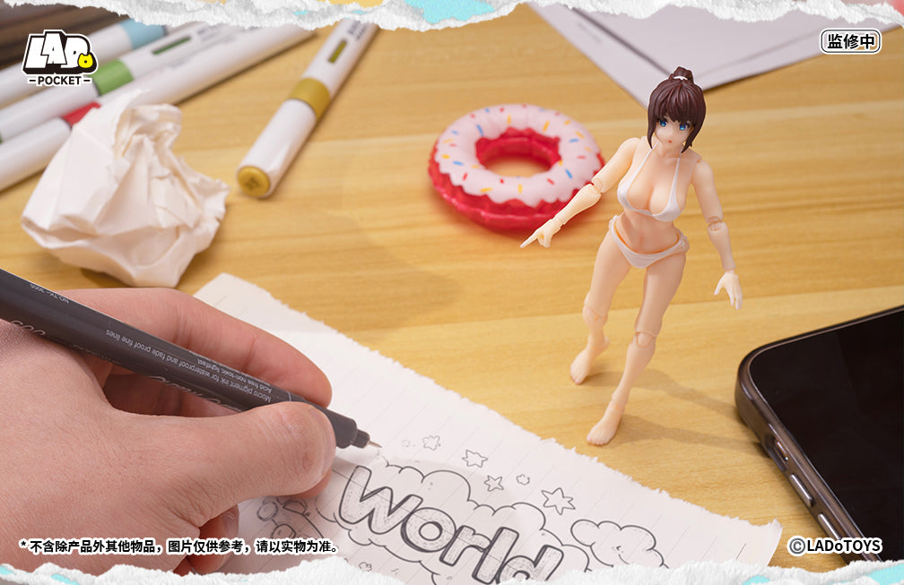 Pocket Girl PG-01 Swimsuit Girl Action Figure