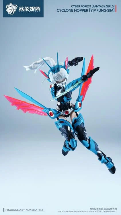 Cyber Forest Fantasy Girls Cyclone Hopper Yip Fung Sim 1/12 Scale Model Kit (With Bonus)