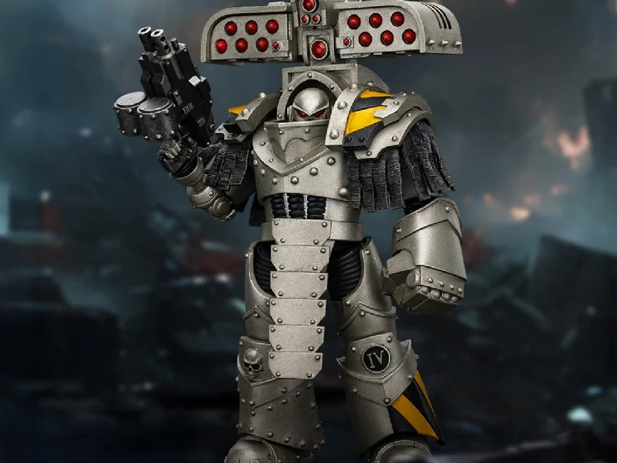 Warhammer The Horus Heresy Iron Warriors Tyrant Siege Master Terminator with Rocket Launcher 1/18 Scale Action Figure