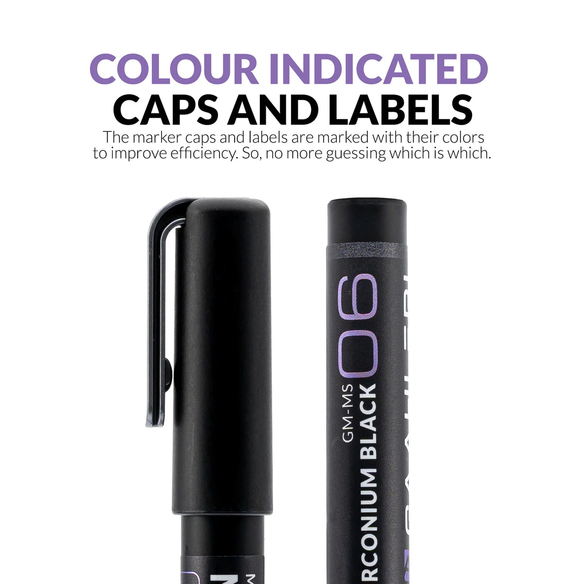 Metallic Series Markers Zirconium Black (Set of 2)