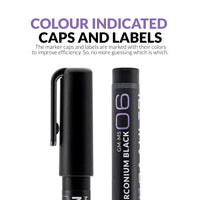 Metallic Series Markers Zirconium Black (Set of 2)