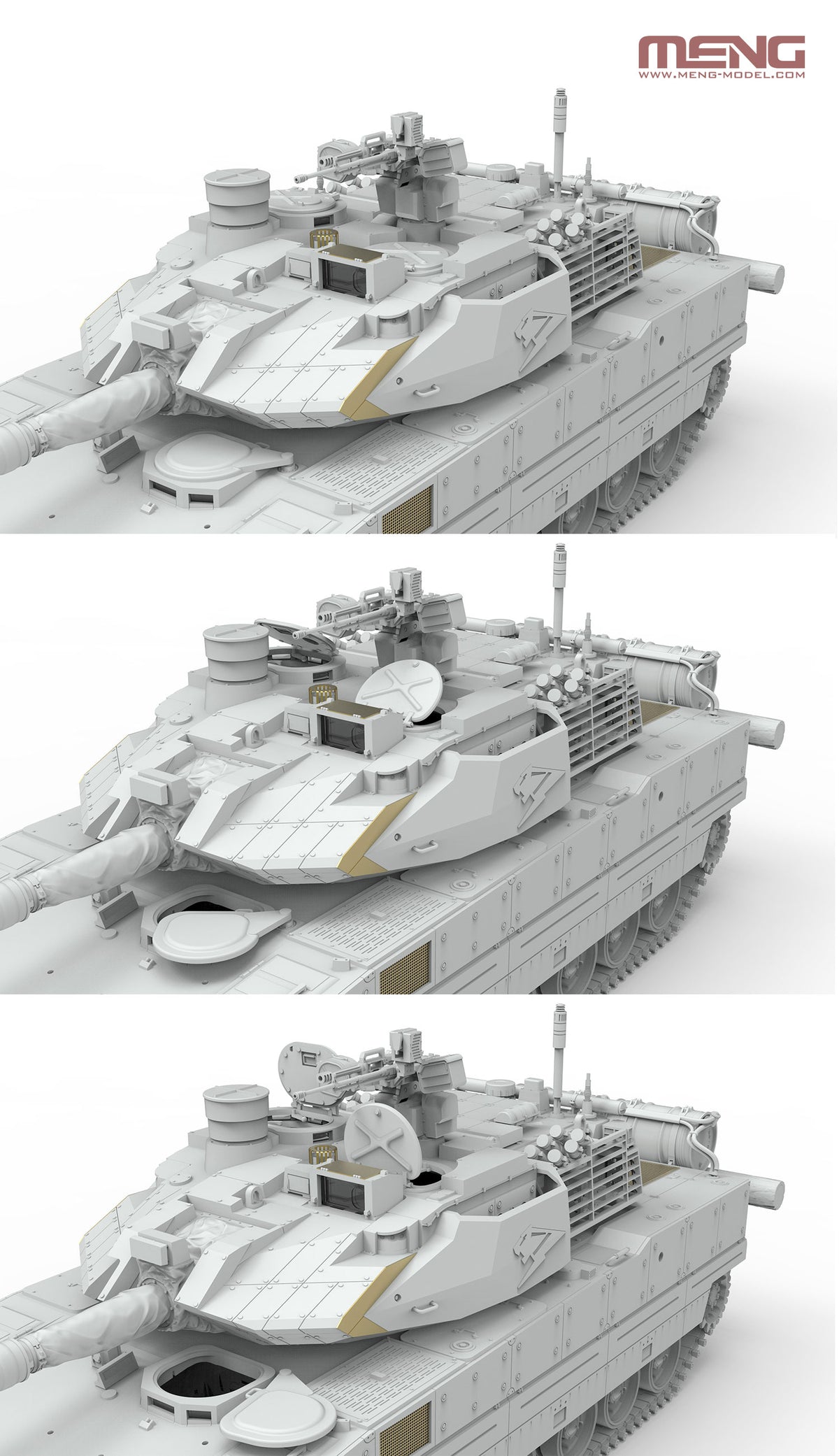 Meng 1/35 PLA ZTQ15 Light Tank w/Add-On Armor