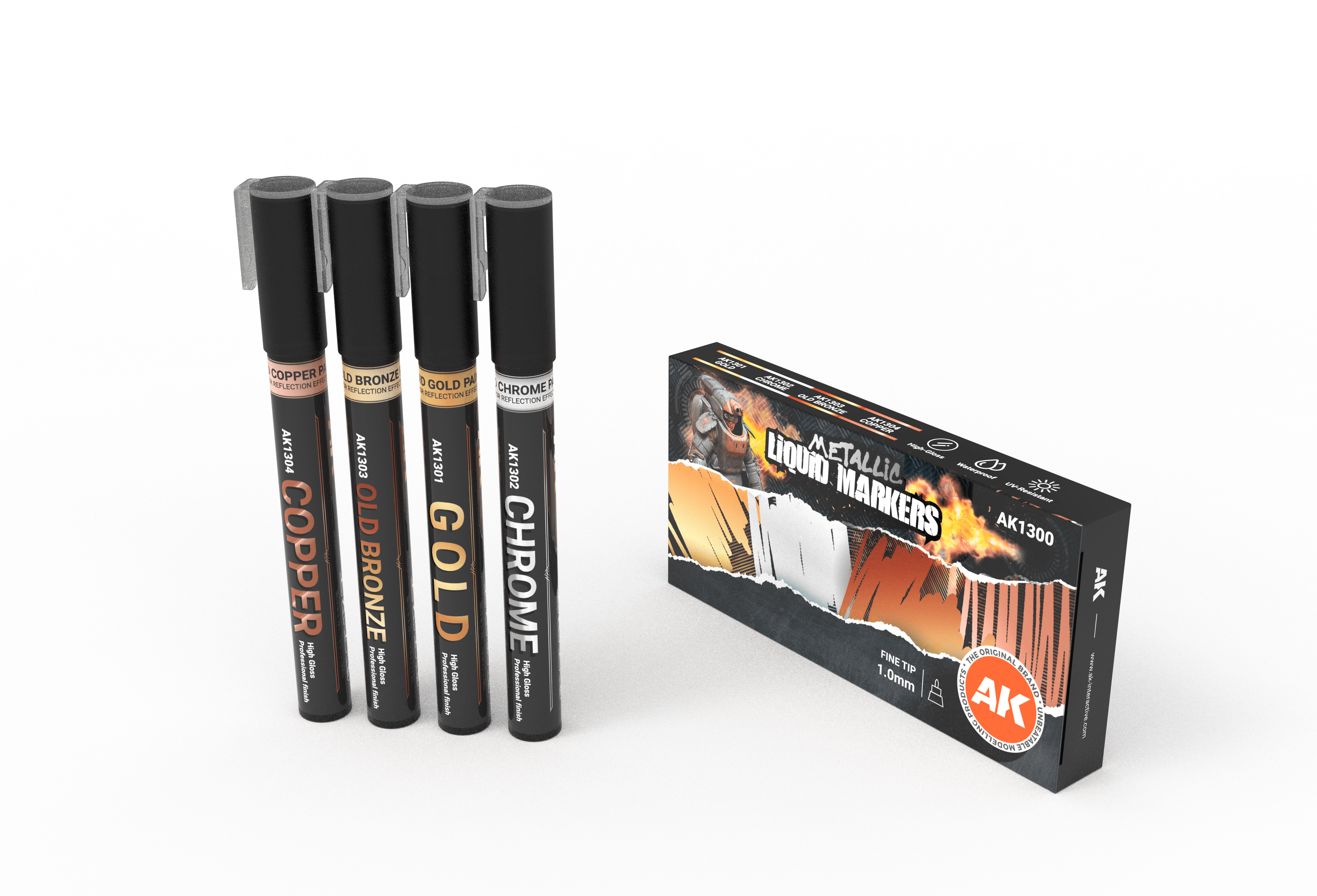 AK Interactive METALLIC MARKERS