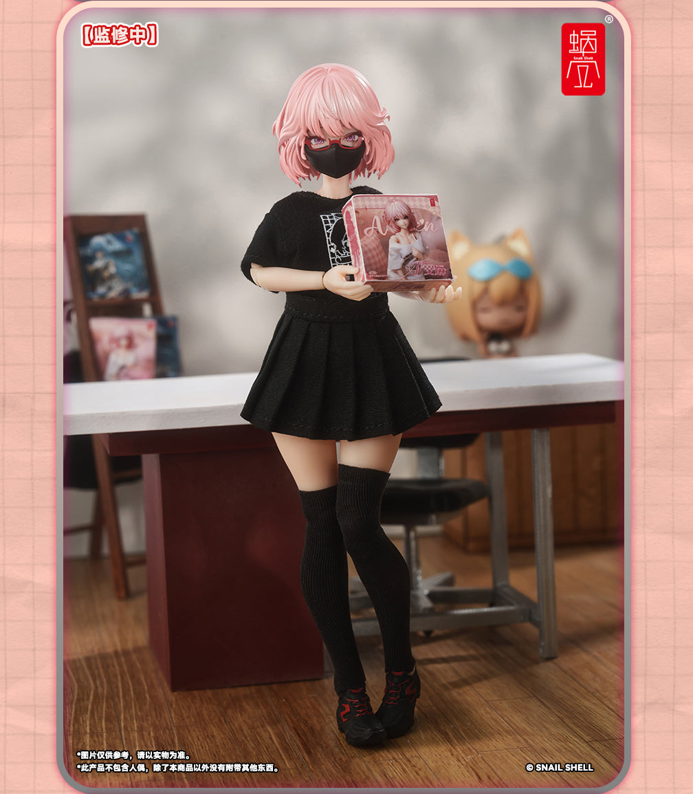 Snail Shell Employee Uniforms (Black) 1/12 Scale Accessory