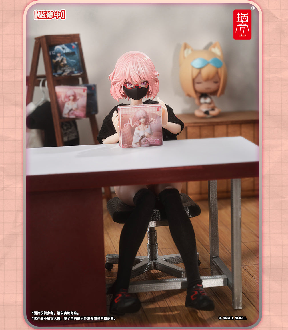 Snail Shell Employee Uniforms (Black) 1/12 Scale Accessory