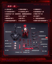 Wolf-Mastiff Force Karas Samurai 1/9 Scale Action Figure (With Bonus)