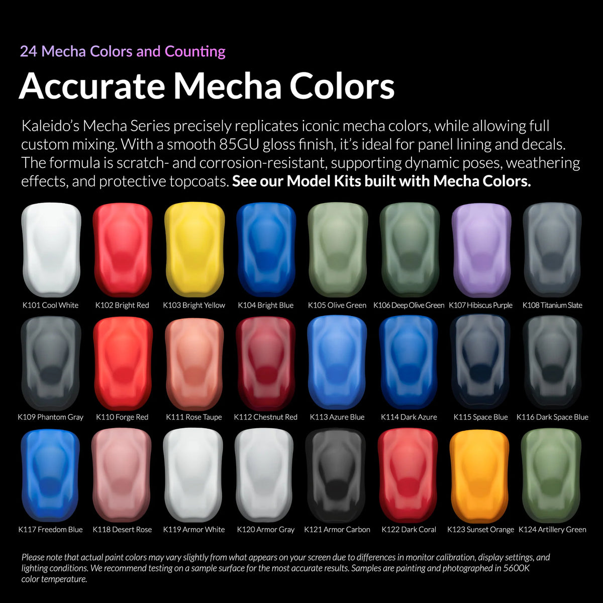 24 Color Mecha Set