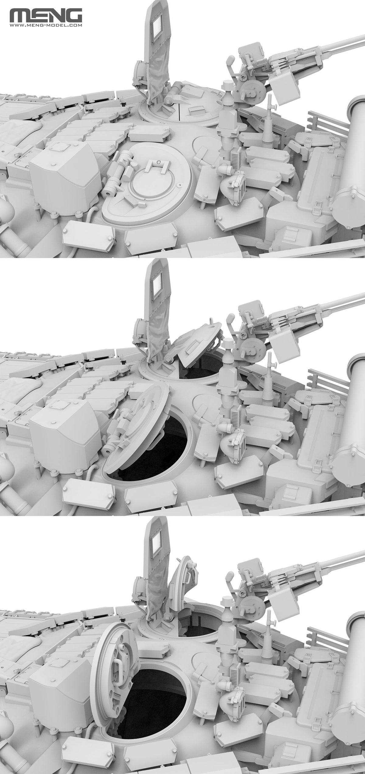 Meng 1/35 Russian Main Battle Tank T-72B3M w/ KMT-8 Mine Clearing System