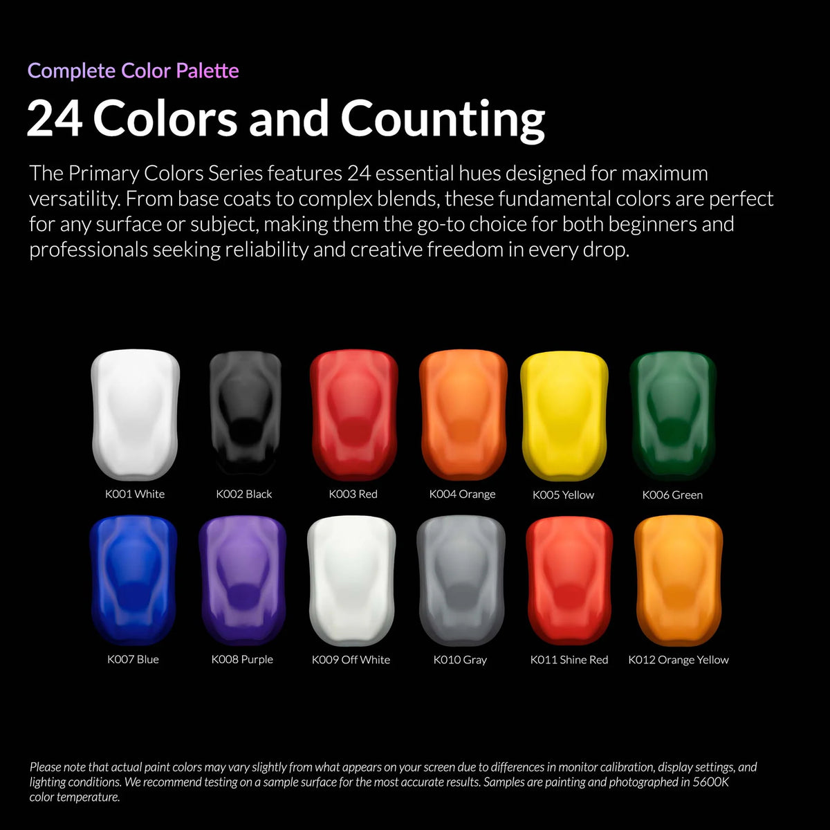 12 Color Primary Set