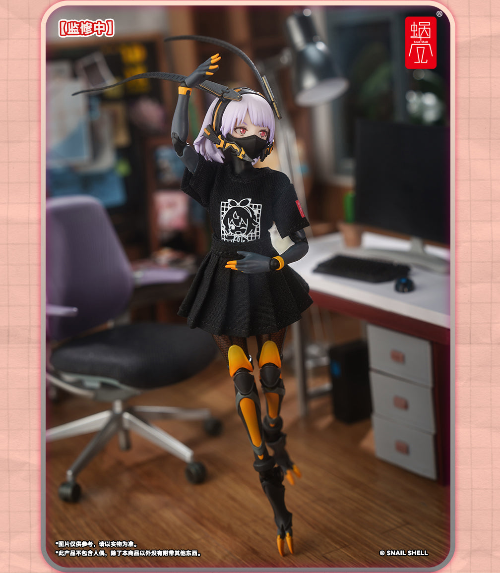 Snail Shell Employee Uniforms (Black) 1/12 Scale Accessory