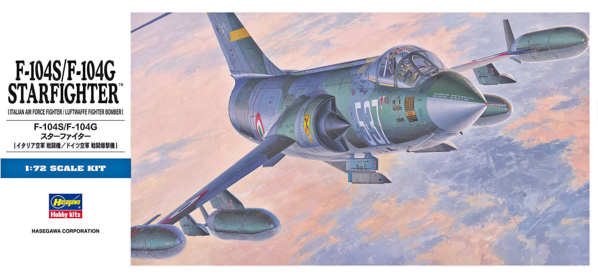 Hasegawa 1/72 F-104S/F-104G Starfighter (Italian/Luftwaffe)