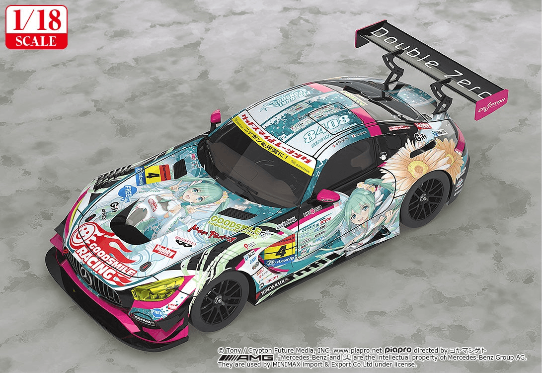 Hatsune Miku GT Project 1/18 Scale Good Smile Hatsune Miku AMG 2017 SUPER GT Ver.