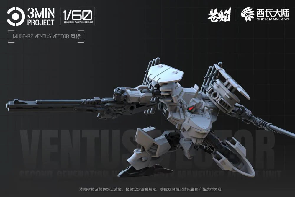 3 Min Project MUGE-R2 Ventus Vector 1/60 Scale Model Kit