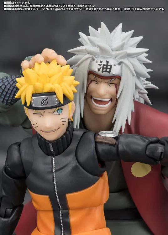 Naruto Shippuden S.H.Figuarts Jiraiya -Hidden Leaf Heroic Master Sage- (Sage Mode Set) Action Figure