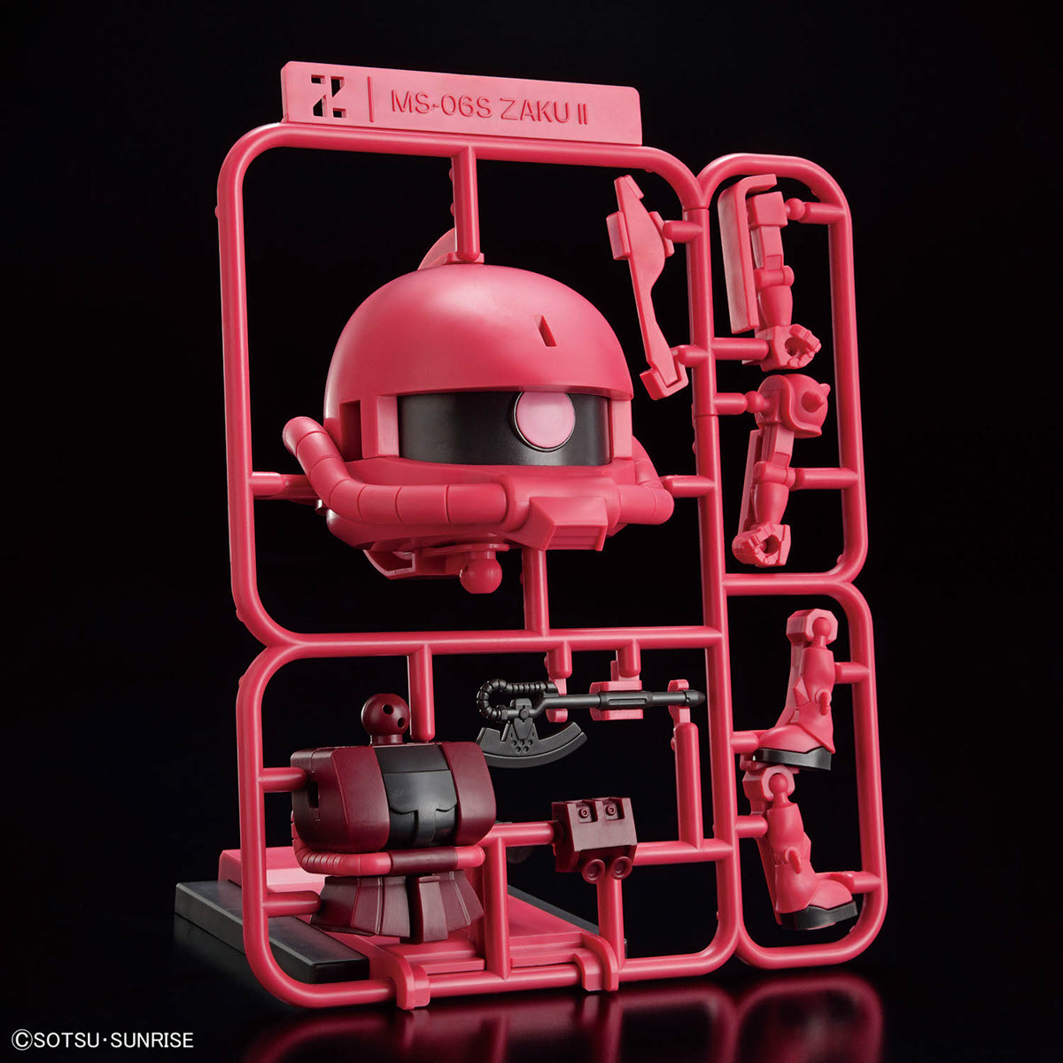 Mobile Suit Gundam Gunpla-kun Model Series Char's Zaku-kun (Runner Ver. with Reproduction Parts) 1/1 Scale Model Kit