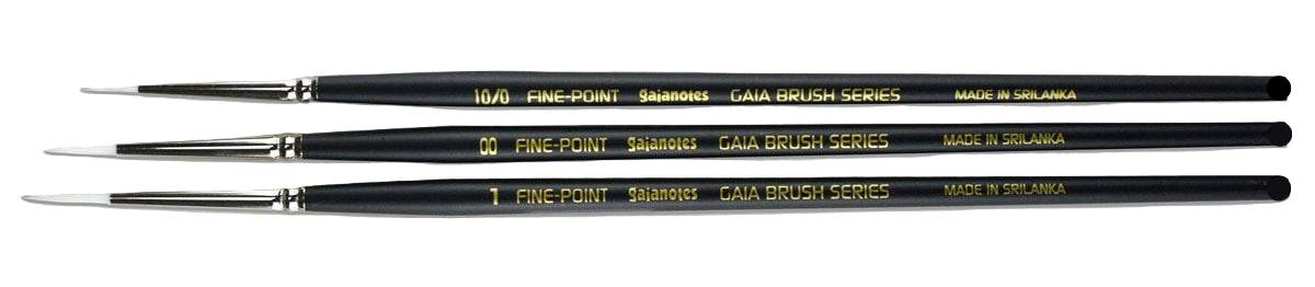 Gaia BFPS1 Ultra Fine Point Brush Set (Set of 3)