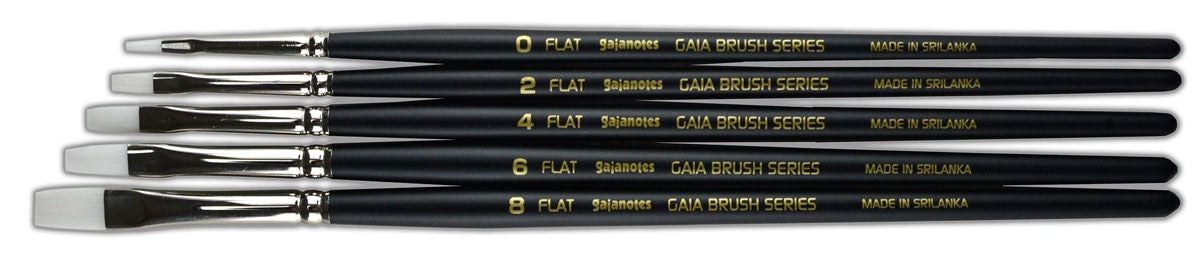 Gaia BFS01 Flat Brush Set (Set of 5)