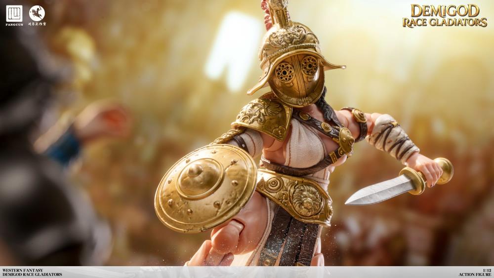 DEMIGOD Race Gladiators Divine Realm War Hero Series Akilias 1/12 Scale Action Figure (With Bonus)