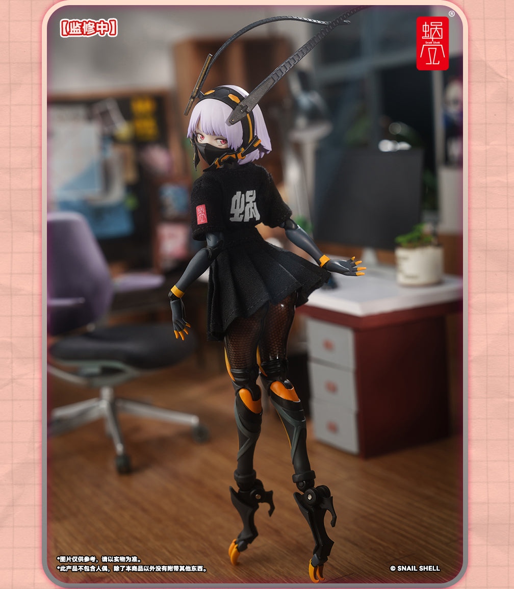 Snail Shell Employee Uniforms (Black) 1/12 Scale Accessory
