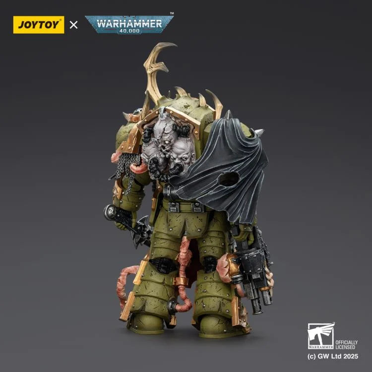 Warhammer 40,000 Death Guard Blightlord Terminator (Ver. 3) with Combi-bolter and Bubotic Blade 1/18 Scale Action Figure