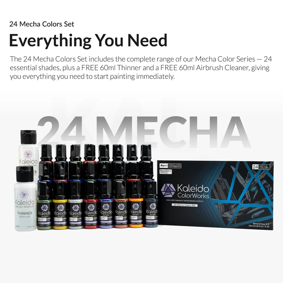 24 Color Mecha Set