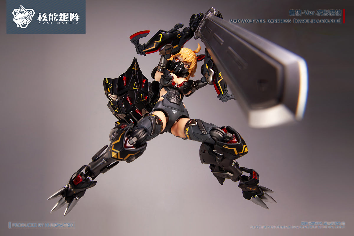 Cyber Forest Fantasy Girls Mad Wolf Ver. Darkness Carolina-Rolphe 1/12 Scale Model Kit