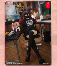 Snail Shell Employee Uniforms (Black) 1/12 Scale Accessory