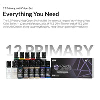 12 Primary Matt Colors Set
