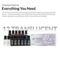 12 Clear Colors Set