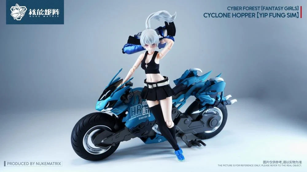 Cyber Forest Fantasy Girls Cyclone Hopper Yip Fung Sim 1/12 Scale Model Kit (With Bonus)