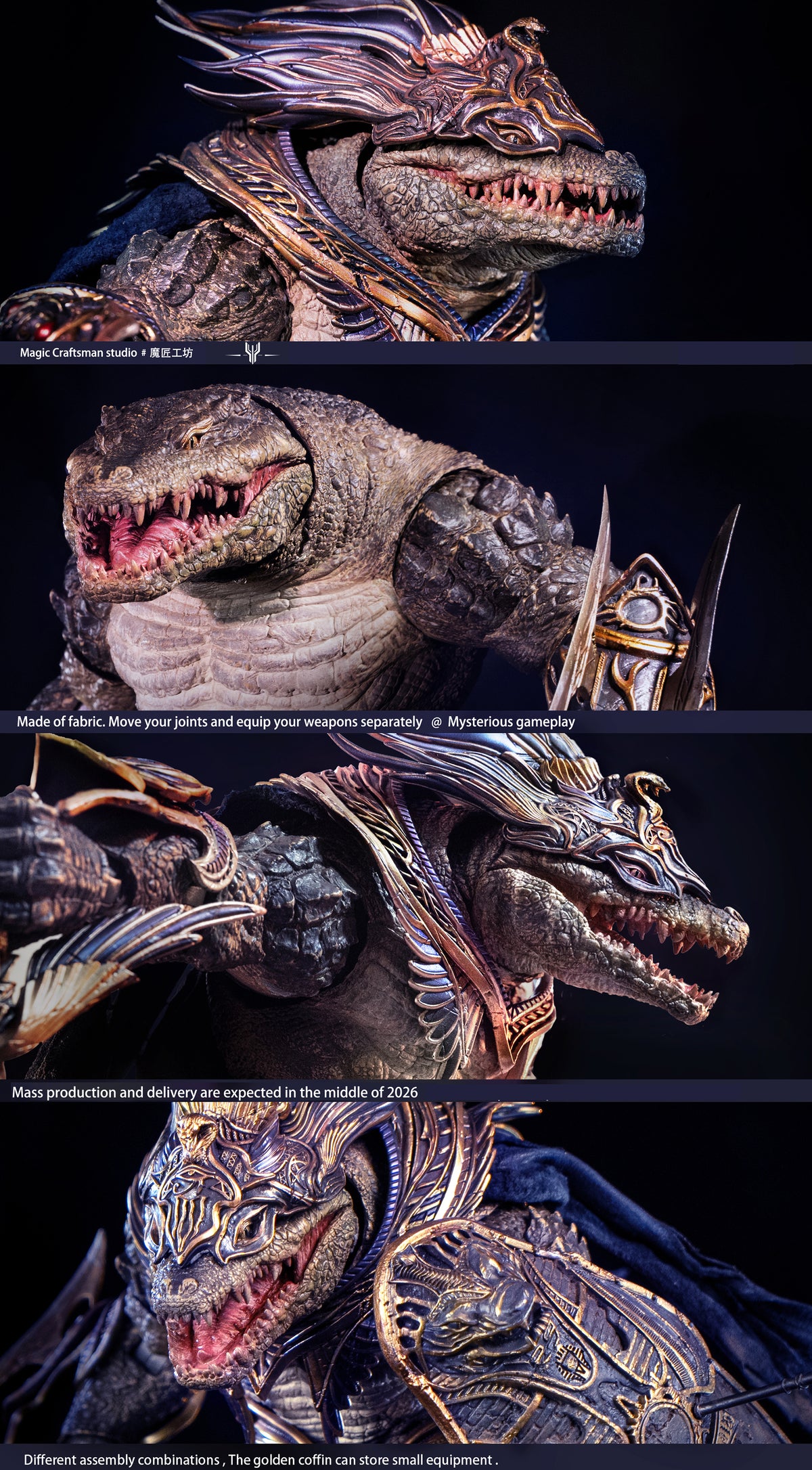 Temple of Chaos Series Desert Colossus Crocodile Sobek 1/12 Scale Action Figure