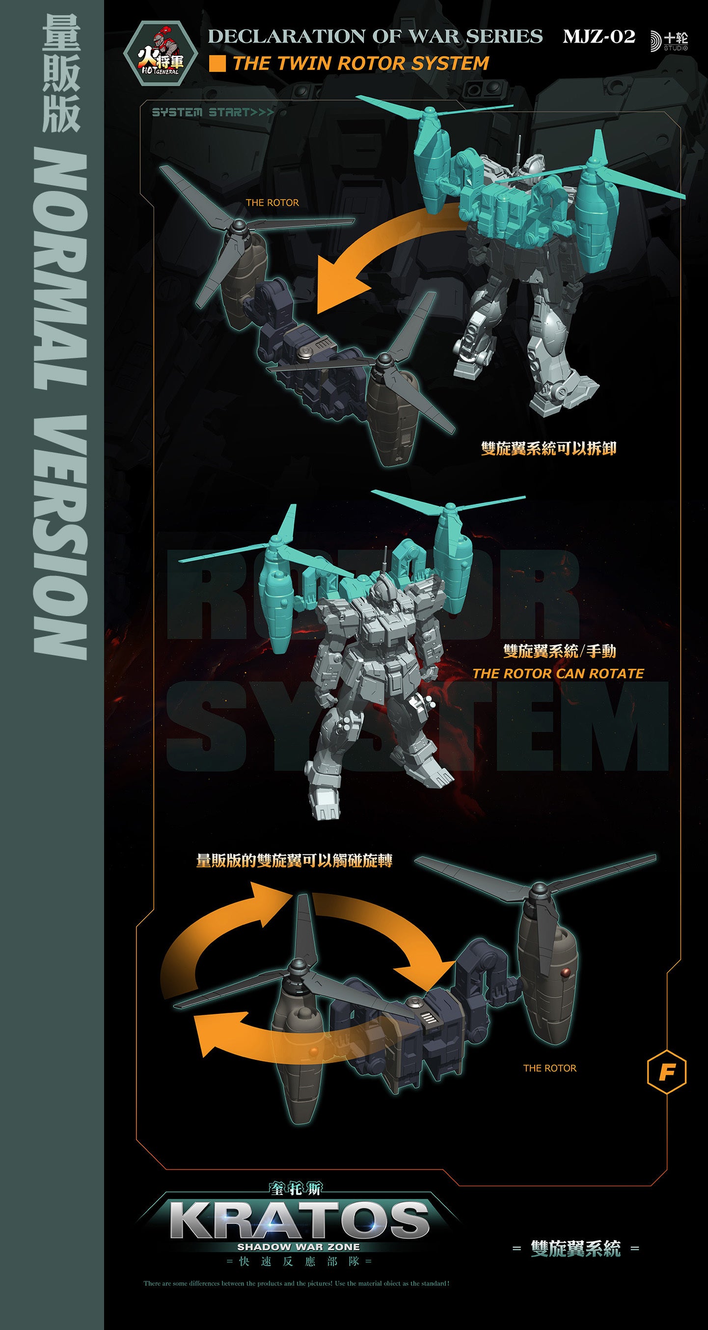 Declaration of War MJZ-02 Shadow War Zone (Normal Ver.) 1/100 Scale Action Figure