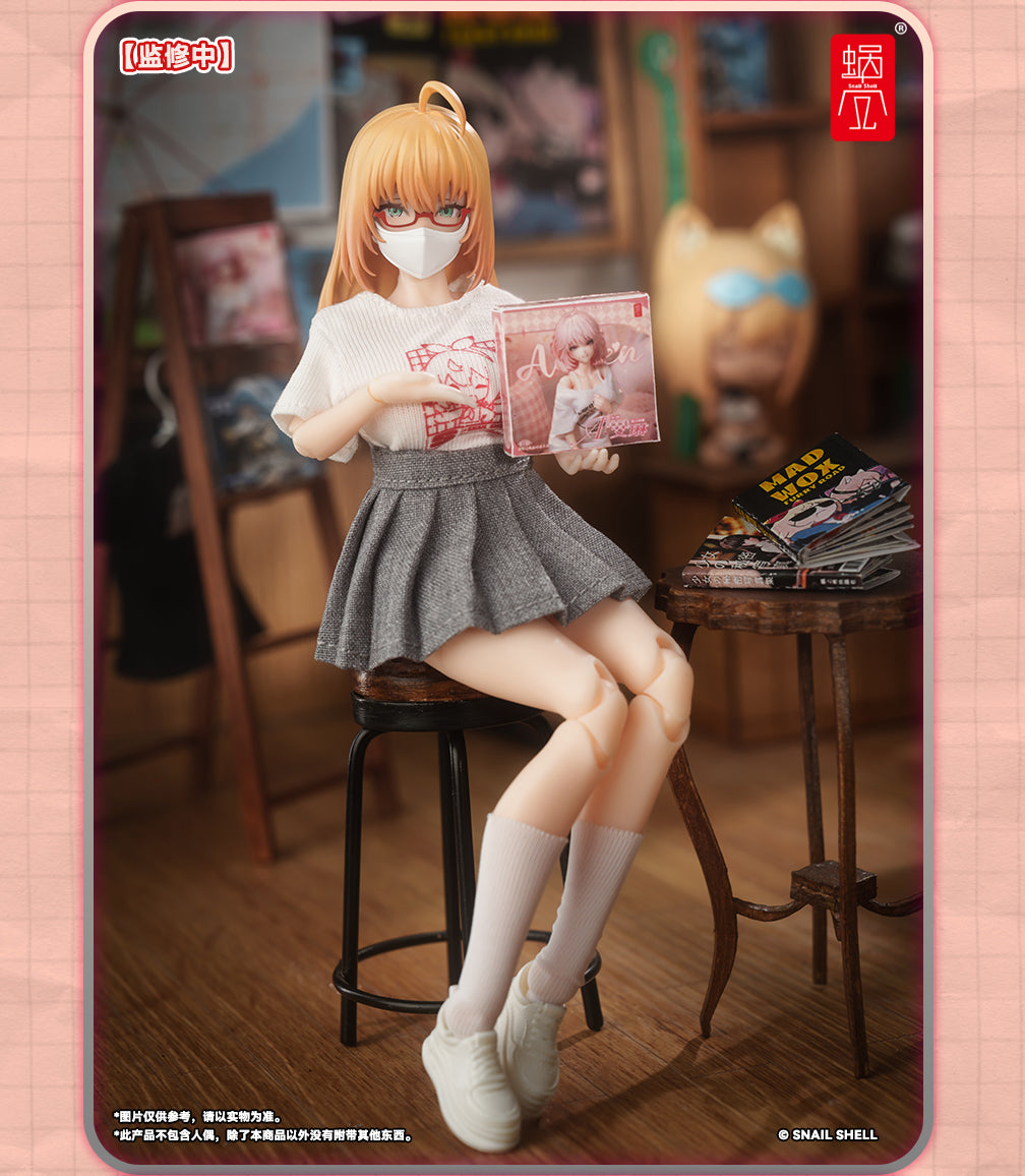 Snail Shell Employee Uniforms (White) 1/12 Scale Accessory