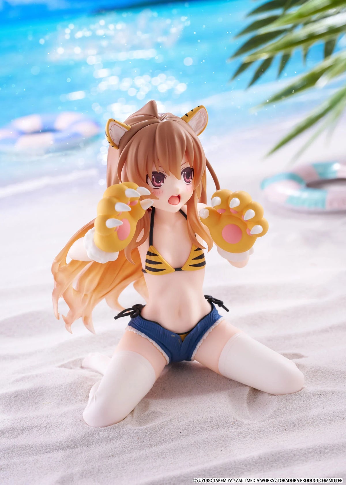 Toradora! Desktop Cute Taiga Aisaka (Tiger Costume Swimwear Ver.) Figure