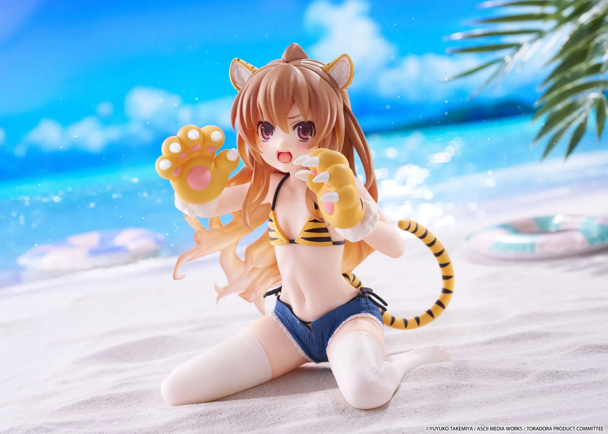 Toradora! Desktop Cute Taiga Aisaka (Tiger Costume Swimwear Ver.) Figure