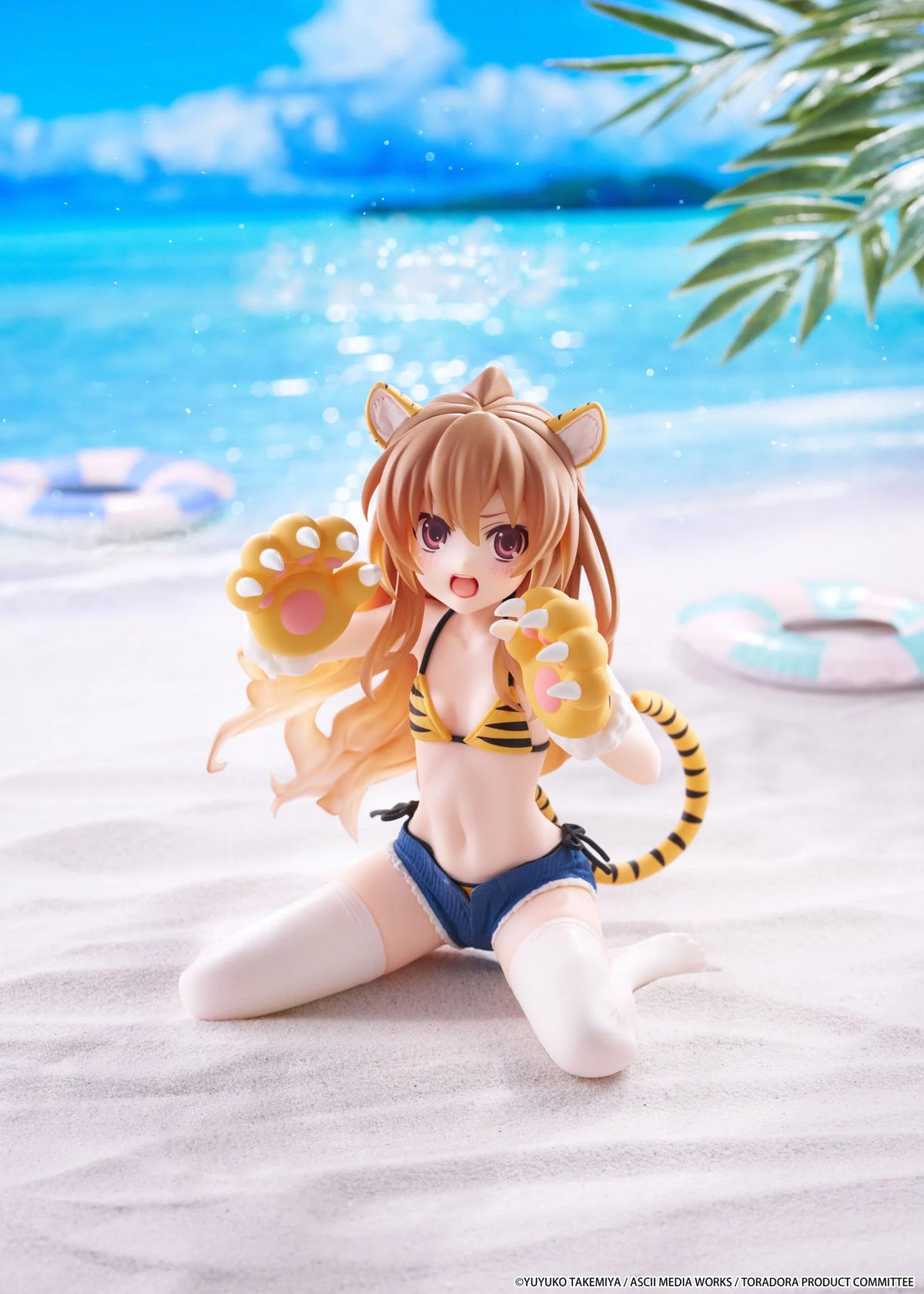 Toradora! Desktop Cute Taiga Aisaka (Tiger Costume Swimwear Ver.) Figure