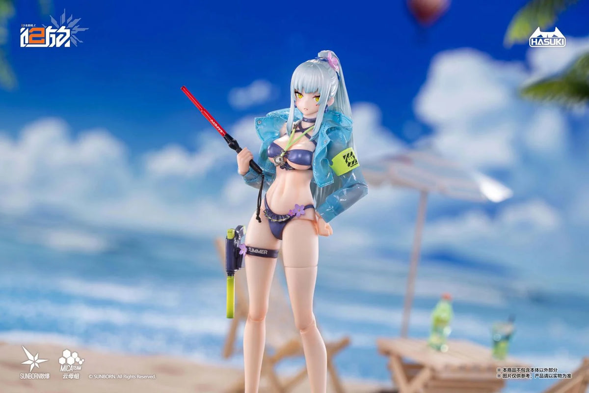 Girls' Frontline 2 Exilium Pocket Art Series Klukai (Cerulean Breaker Ver.) (Standard Ver.) 1/12 Scale Action Figure