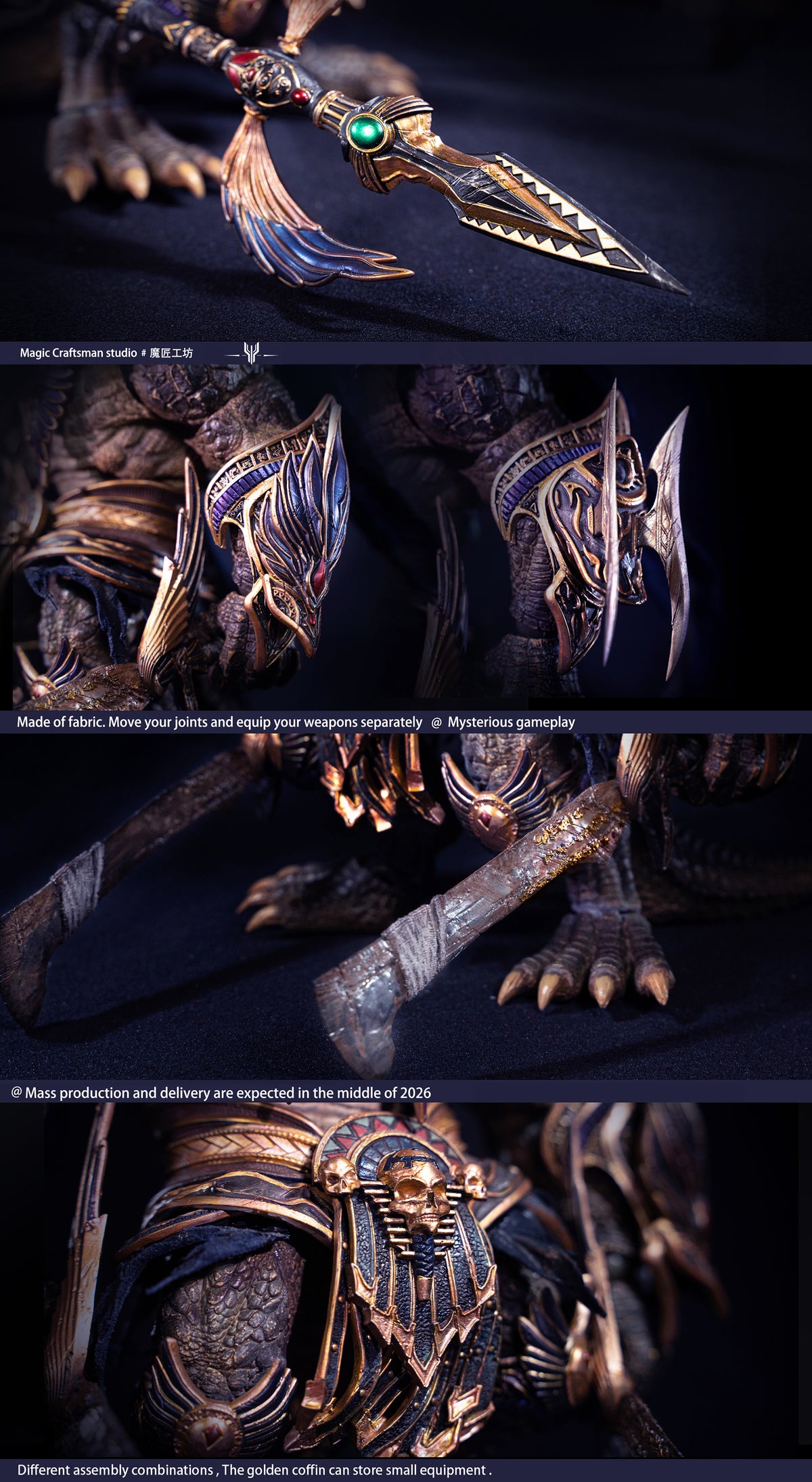 Temple of Chaos Series Desert Colossus Crocodile Sobek 1/12 Scale Action Figure