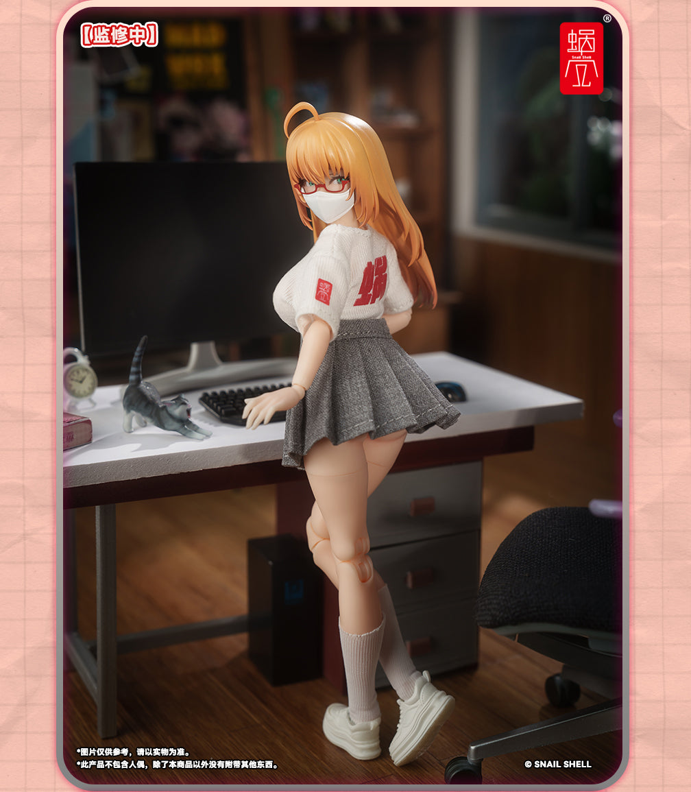 Snail Shell Employee Uniforms (White) 1/12 Scale Accessory