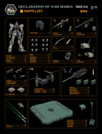 Declaration of War MJZ-02 Shadow War Zone (Normal Ver.) 1/100 Scale Action Figure