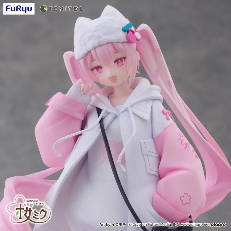 Vocaloid Tenitol Petit Sakura Miku (Cool Style) Figure
