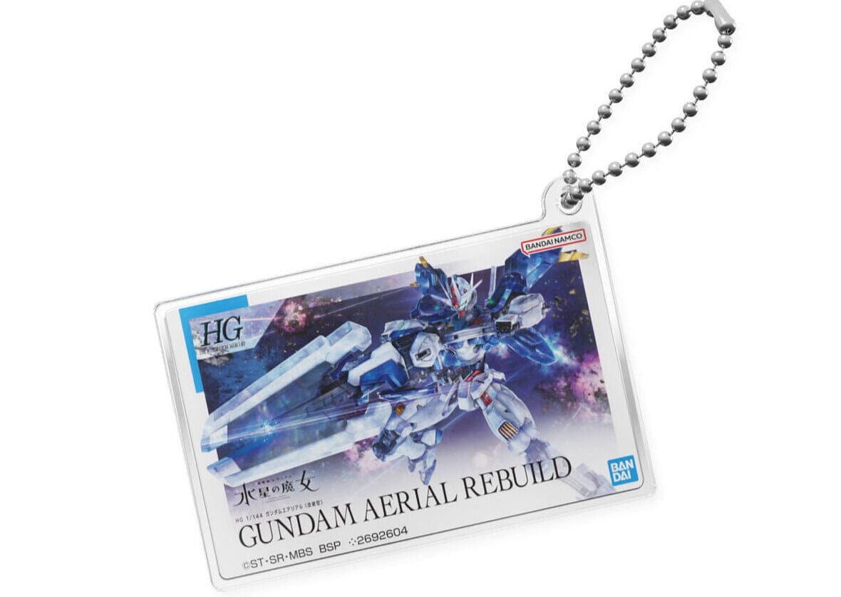 Gunpla Package Art Acrylic Ball Chain Mobile Suit Gundam The Witch From Mercury Gundam Aerial Rebuild