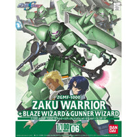 Mobile Suit Gundam SEED Destiny #6 1/100 Zaku Warrior + Blaze Wizard & Gunner Wizard