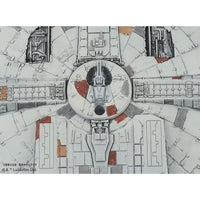 Star Wars A New Hope Vehicle Model #006 Millennium Falcon Model Kit